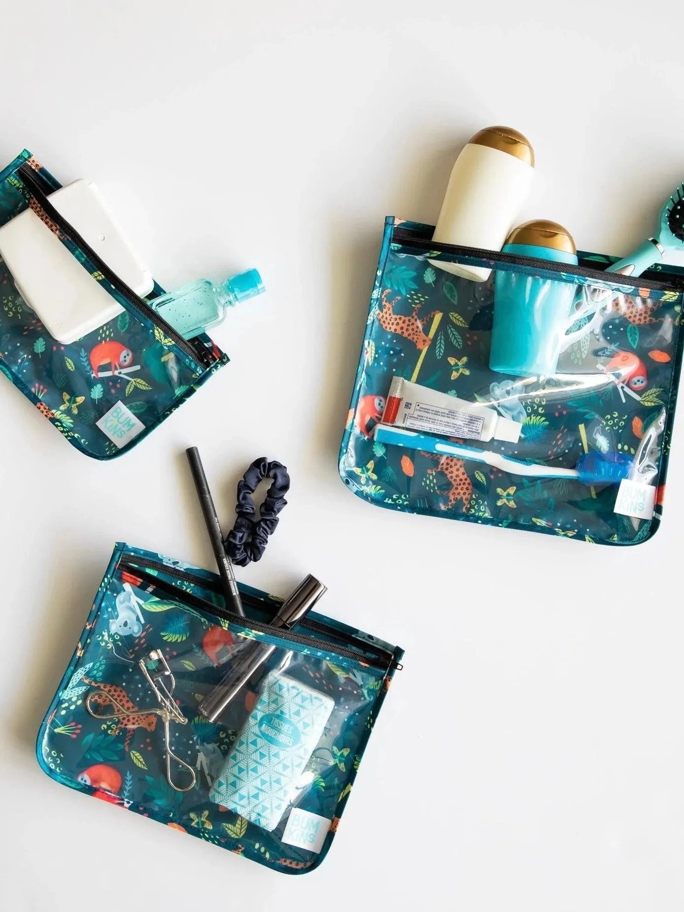 Clear Travel Bag 3-Pack
