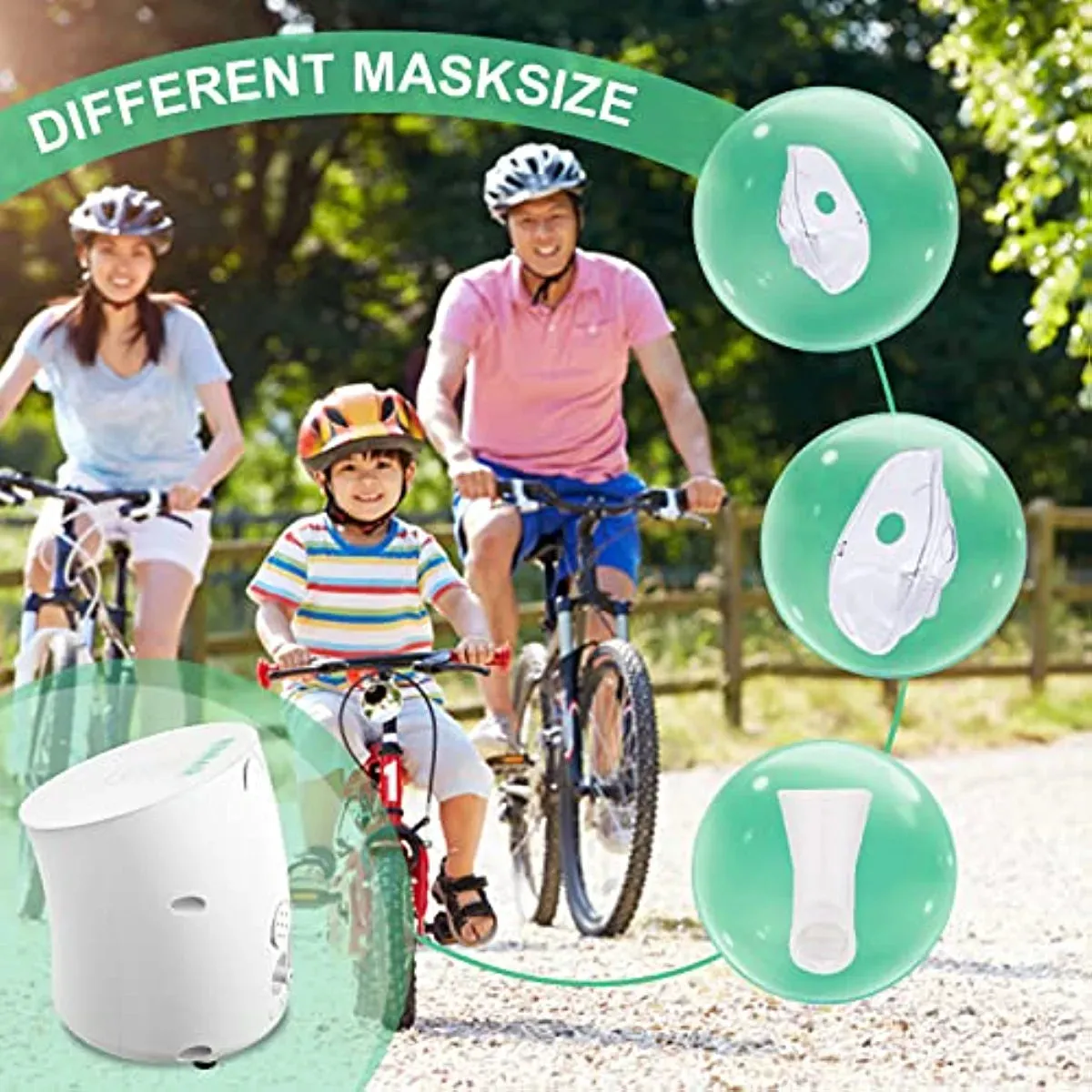 Compressor Nebulizer Machine with Mouthpiece and Mask for Adults and Children