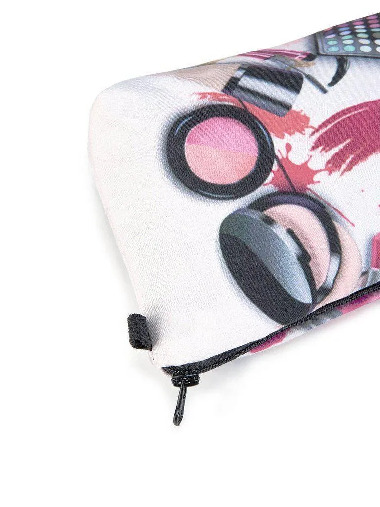 Cosmetics Print Zipper Pouch
