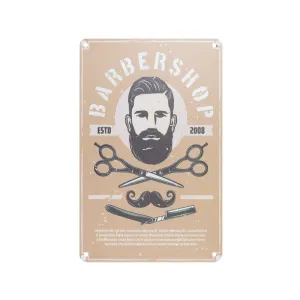 Decorative Plaque for Barber Shop B027 'Barbershop Est.2008'