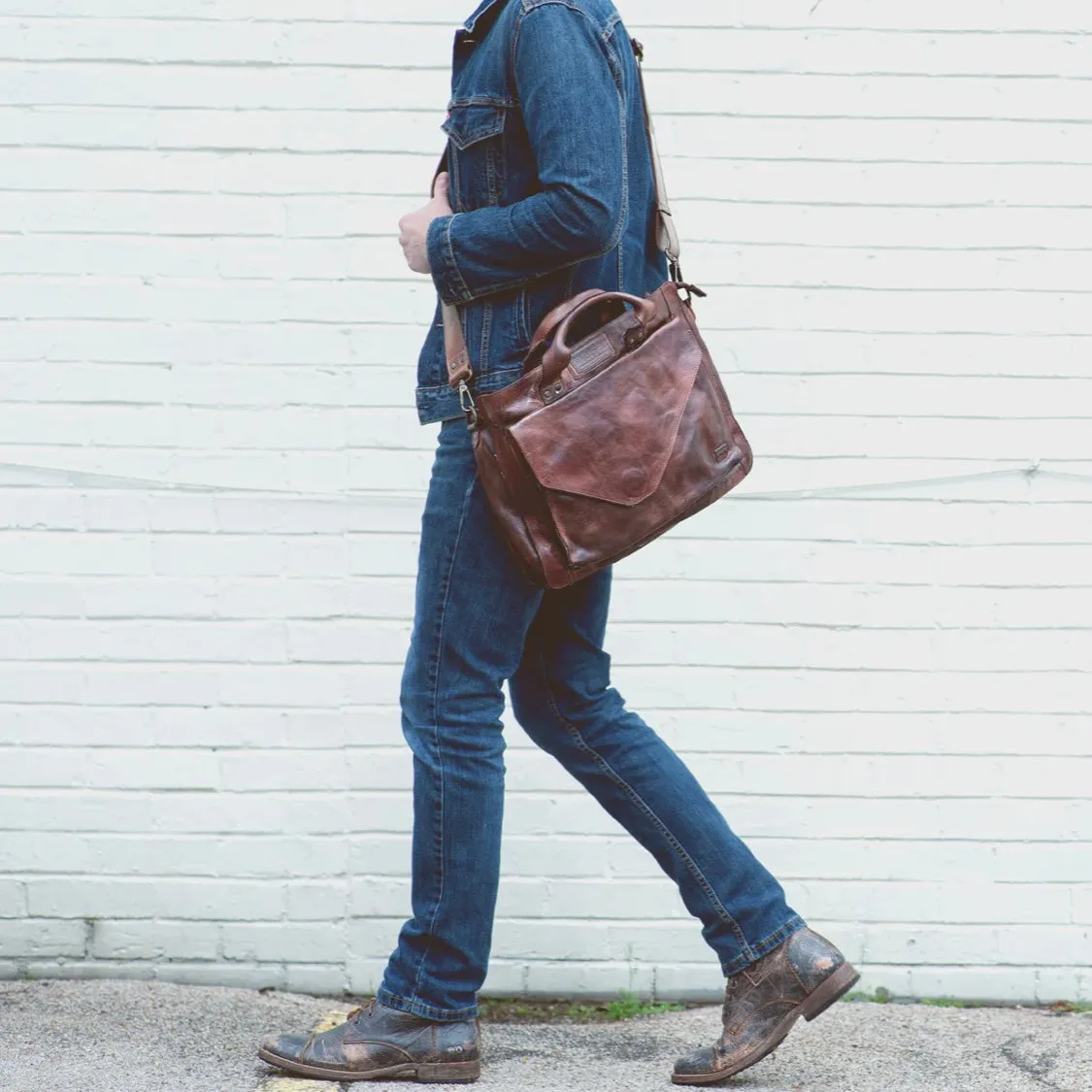 Depp Leather Briefcase & Work Bag