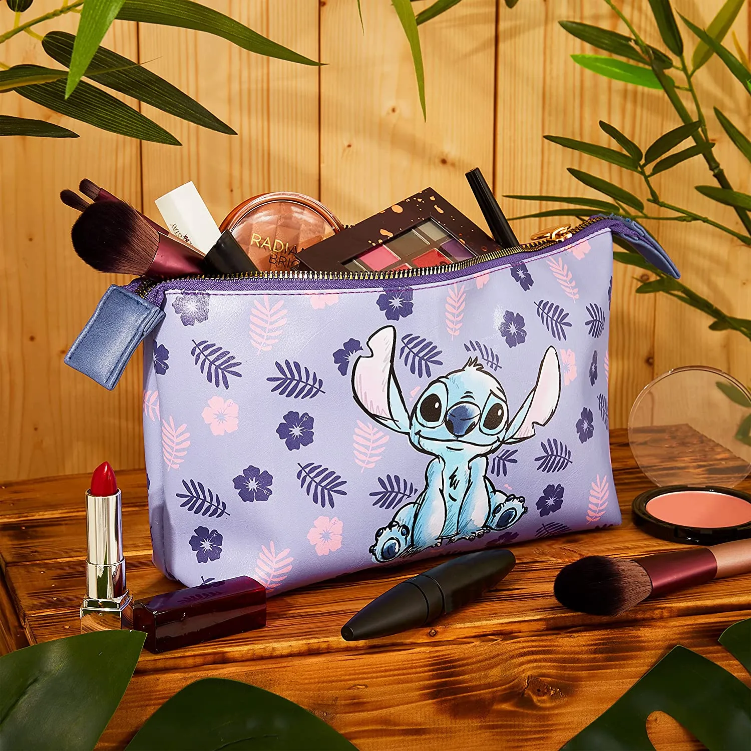 Disney Women's Toiletry Bag - Stitch Cosmetic Bag