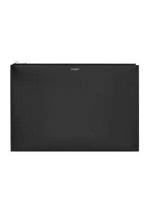 Document Holder in Grain de Poudre Embossed Leather