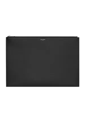 Document Holder in Grain de Poudre Embossed Leather