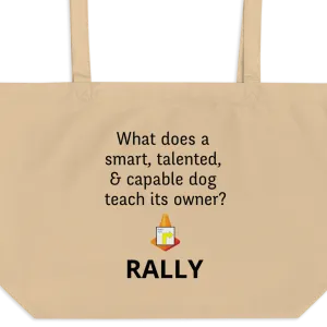 Dog Teaches Rally X-Large Tote/ Shopping Bags