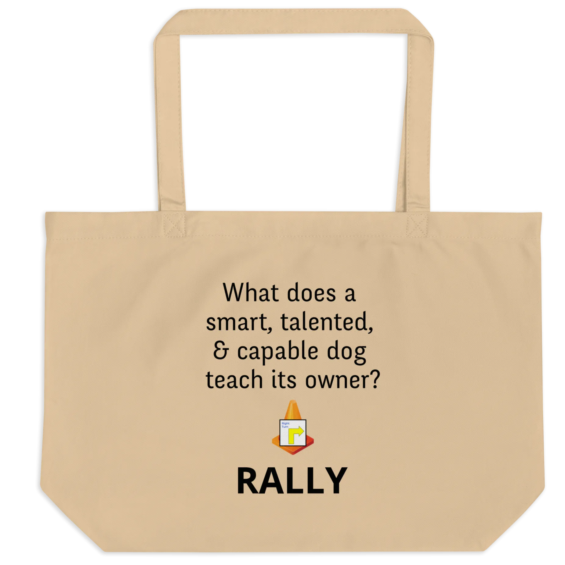 Dog Teaches Rally X-Large Tote/ Shopping Bags