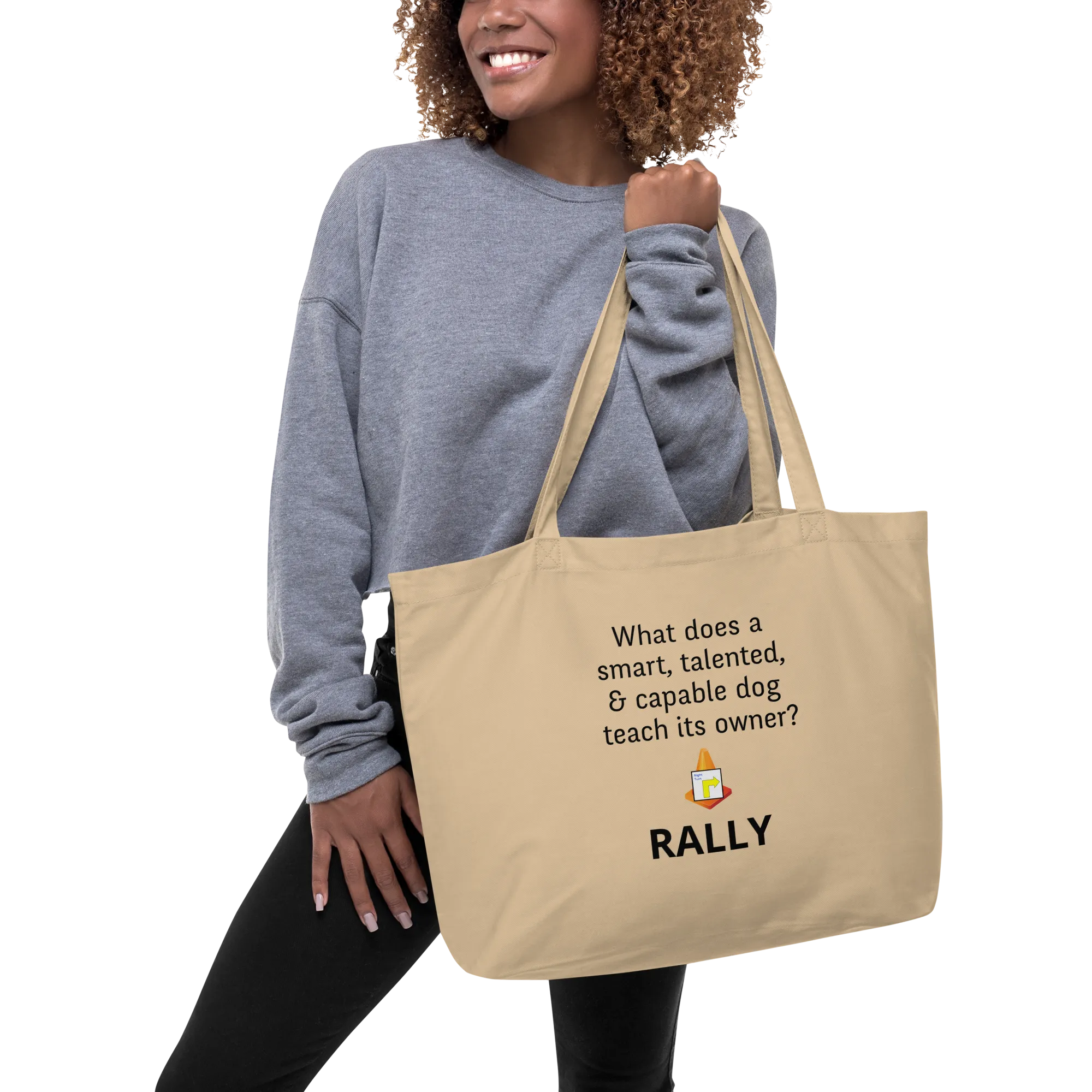 Dog Teaches Rally X-Large Tote/ Shopping Bags