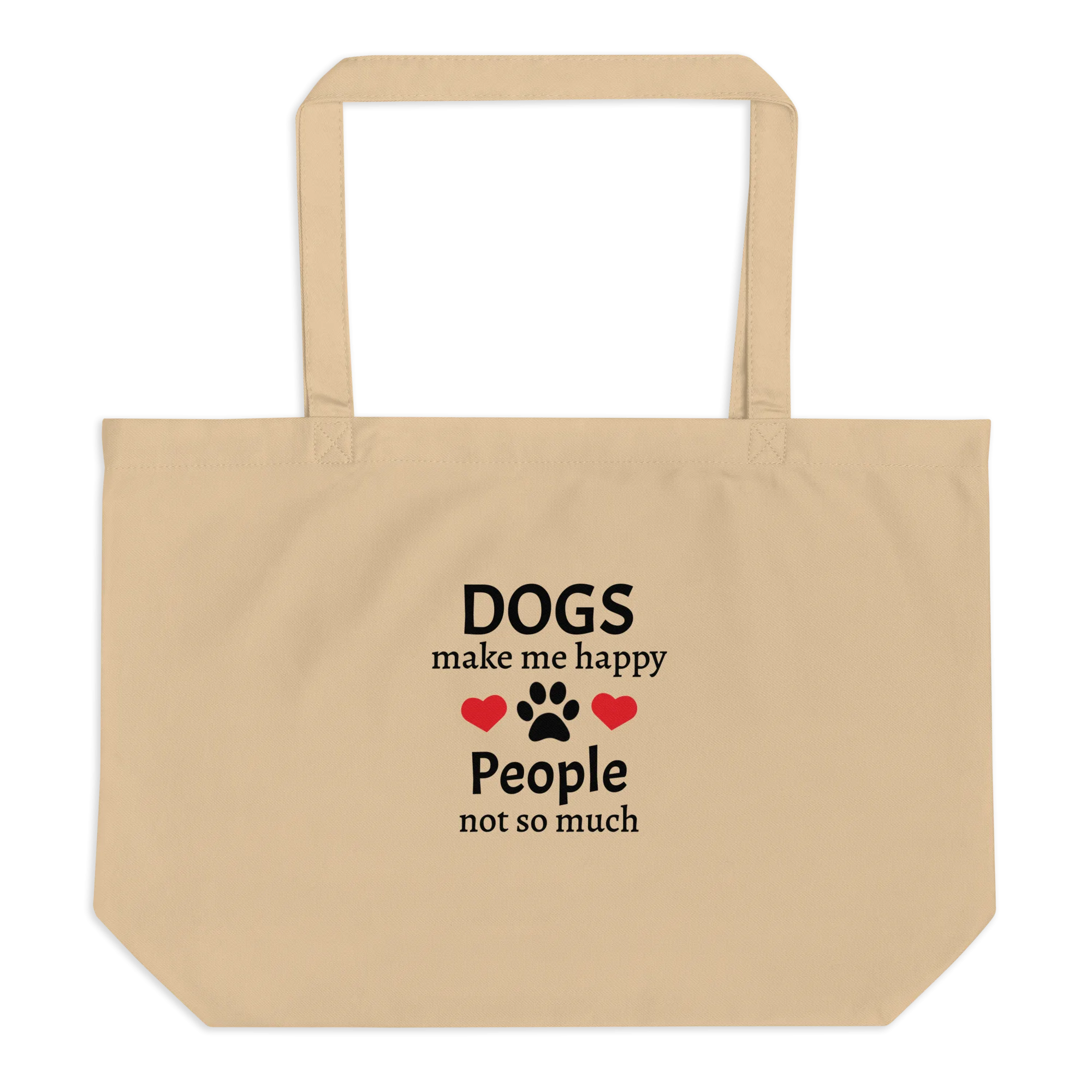 Dogs Make Me Happy X-Large Tote/ Shopping Bag