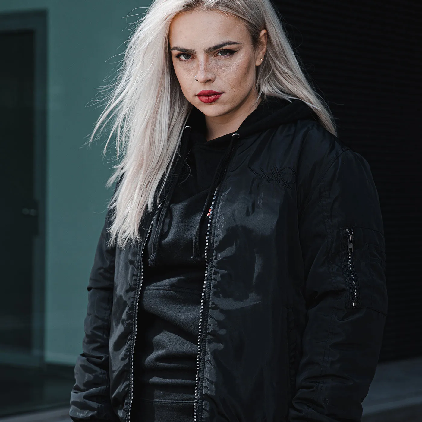 DPMO ‘BLACKED OUT’ BOMBER JACKET