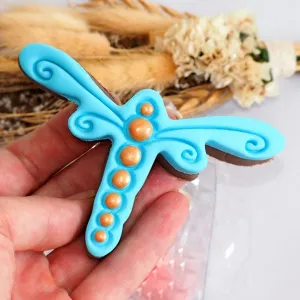 Dragonfly Cookie Cutter and Embossed Stamp