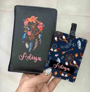 Dreamcatcher Passport cover and Bag Tag Combo