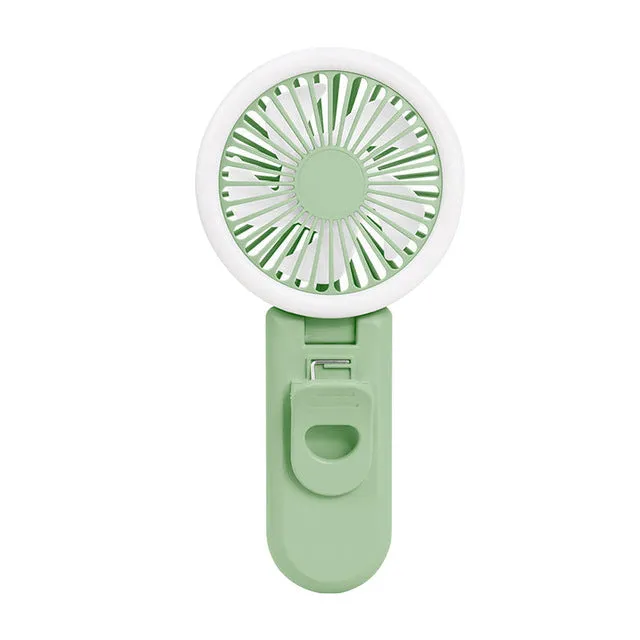 Dual-use Fill Light Handheld USB Charge Fan