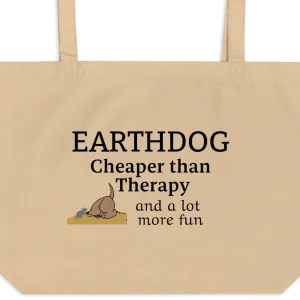 Earthdog Cheaper Than Therapy X-Large Tote/ Shopping Bags