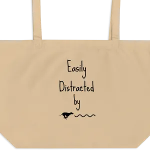 Easily Distracted by Lure Coursing X-Large Tote/ Shopping Bags