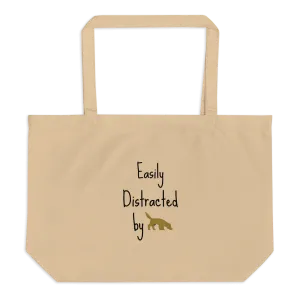Easily Distracted by Nose/ Scent Work X-Large Tote/ Shopping Bags