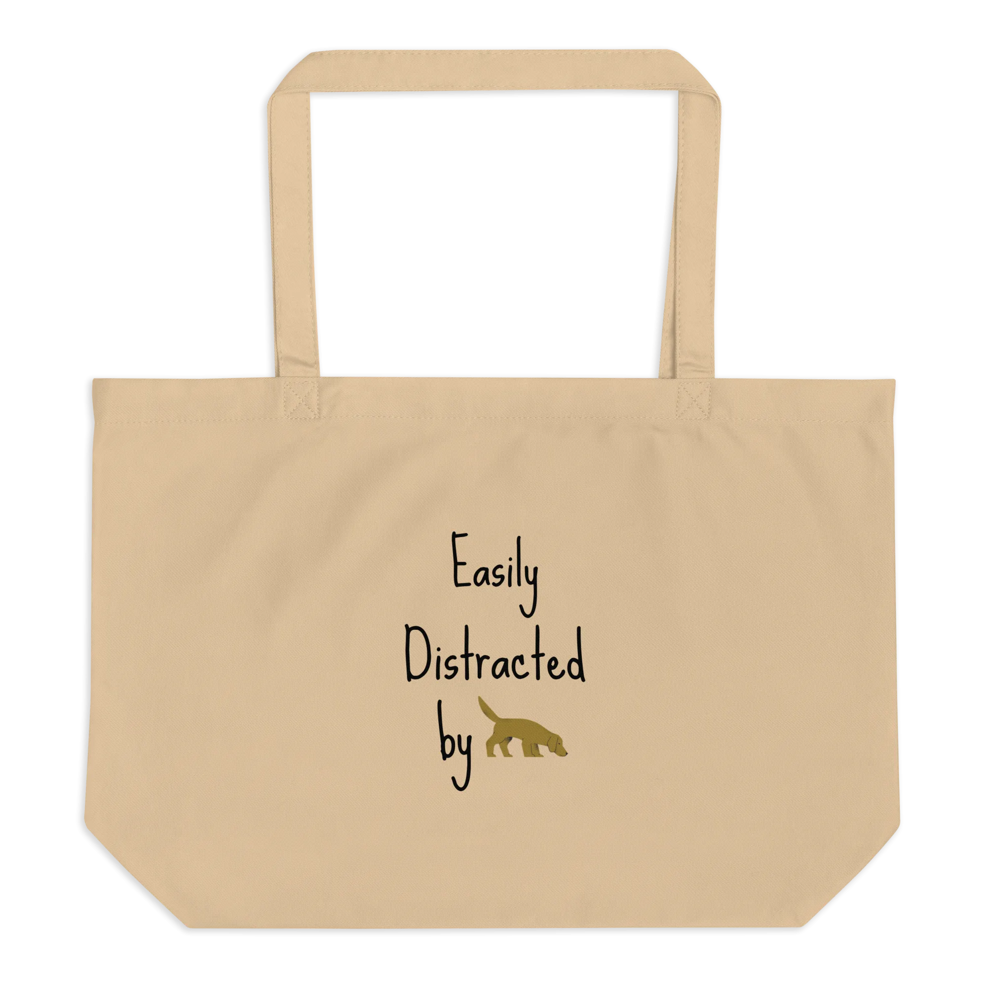 Easily Distracted by Nose/ Scent Work X-Large Tote/ Shopping Bags