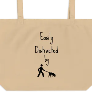 Easily Distracted by Tracking X-Large Tote/ Shopping Bags