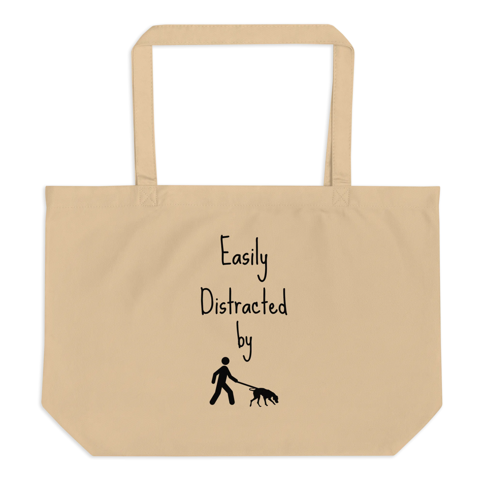 Easily Distracted by Tracking X-Large Tote/ Shopping Bags