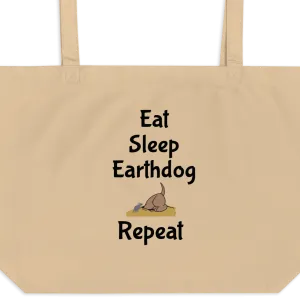 Eat, Sleep, Earthdog, Repeat X-Large Tote/ Shopping Bags
