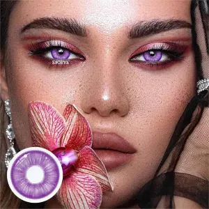 Electric Blink Violet Colored Contact Lenses Yearly