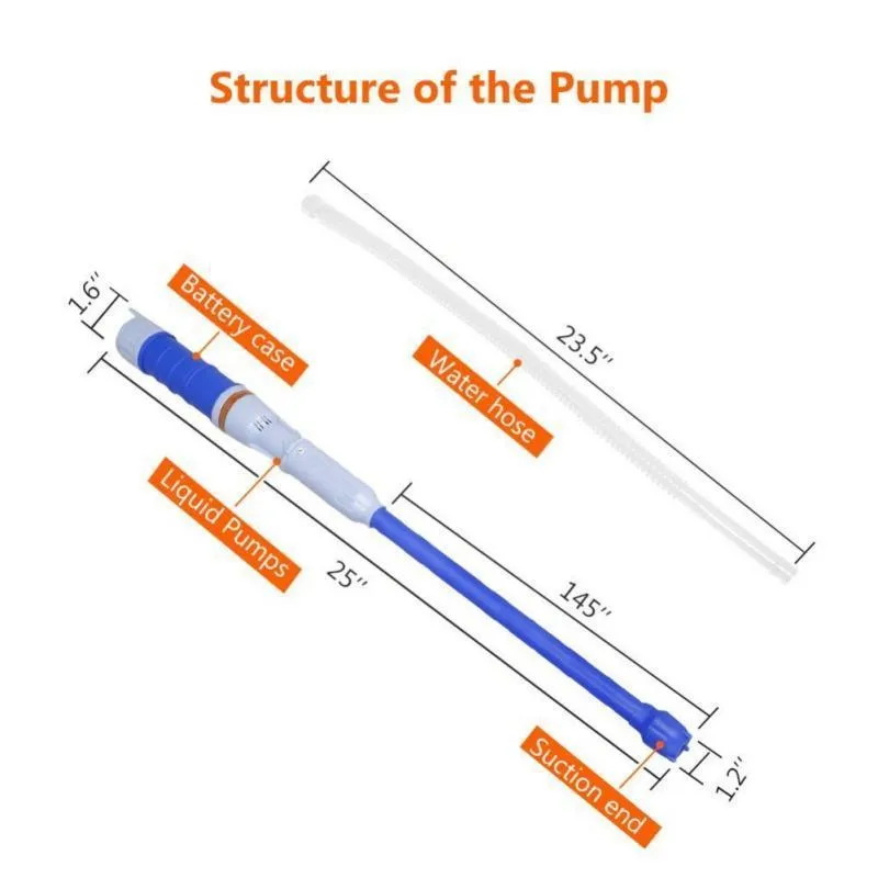 Electric Liquid Transfer Pump Car Vehicle Fuel Gas Suction