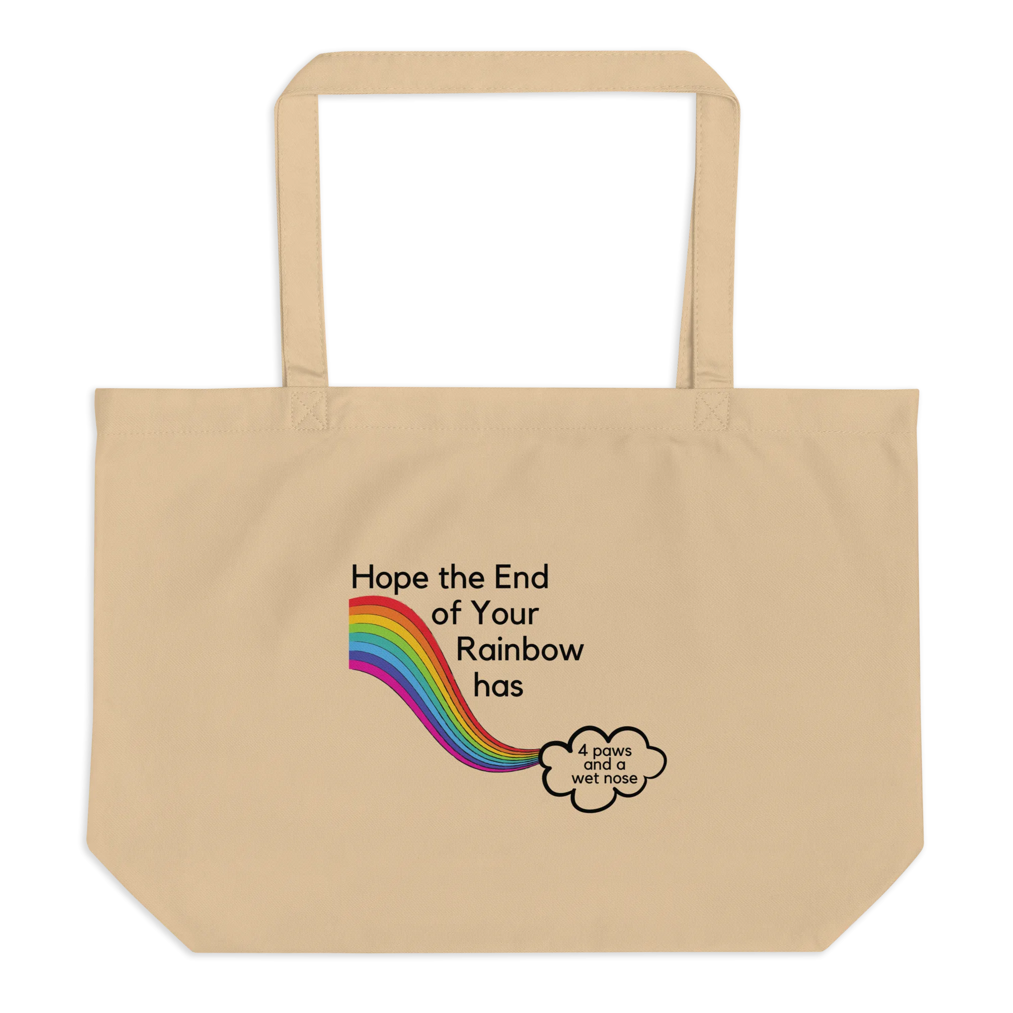 End of Your Rainbow with Cloud X-Large Tote/ Shopping Bags