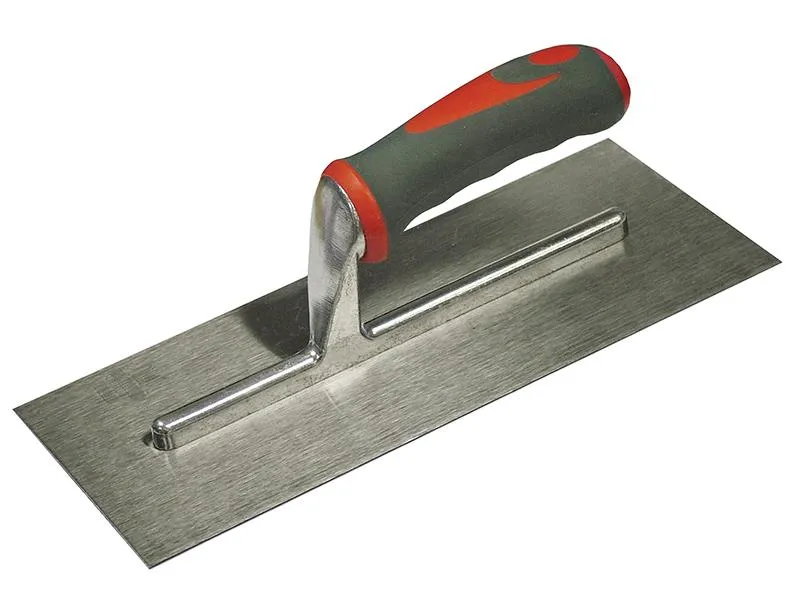 Faithfull Plasterer'S Finishing Trowel Stainless Steel Soft Grip Handle 13 X 5In