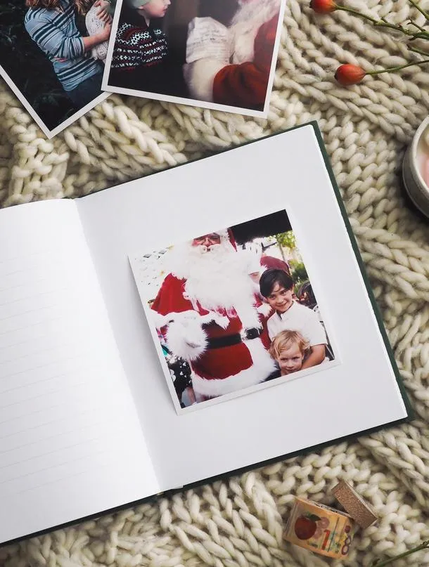 Family Christmas Book Forest Green
