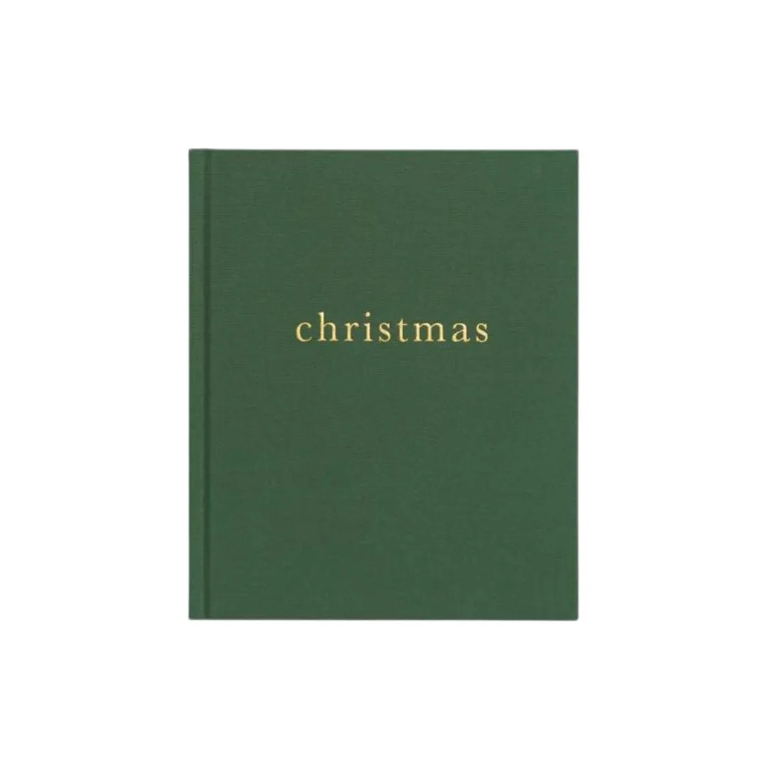 Family Christmas Book Forest Green