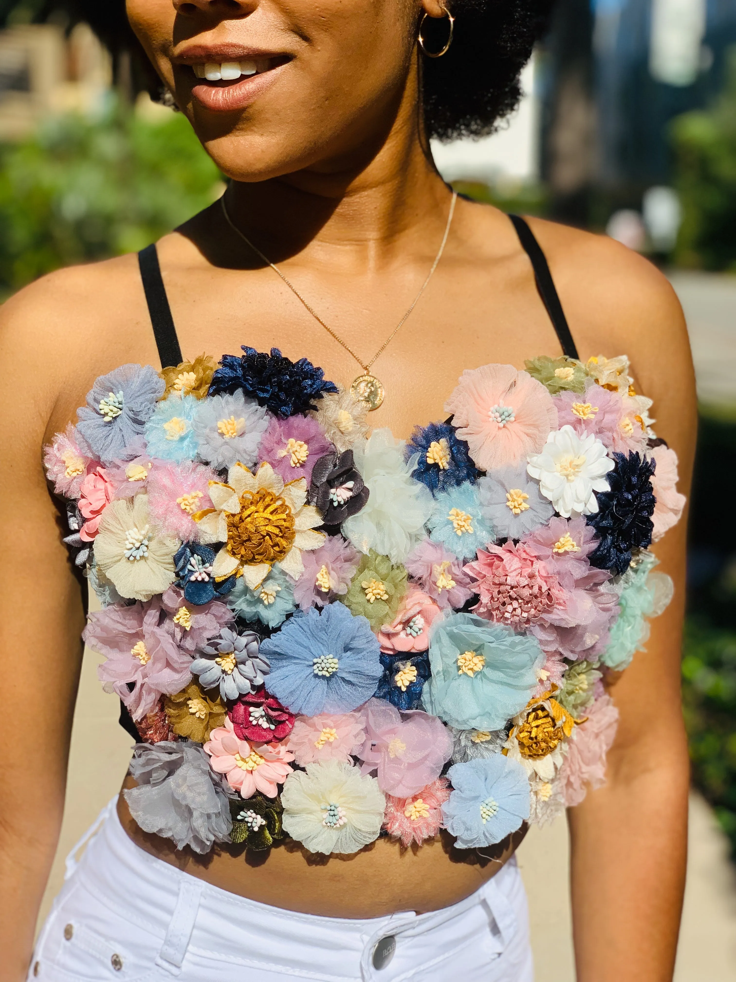 Fancy in Floral Bustier