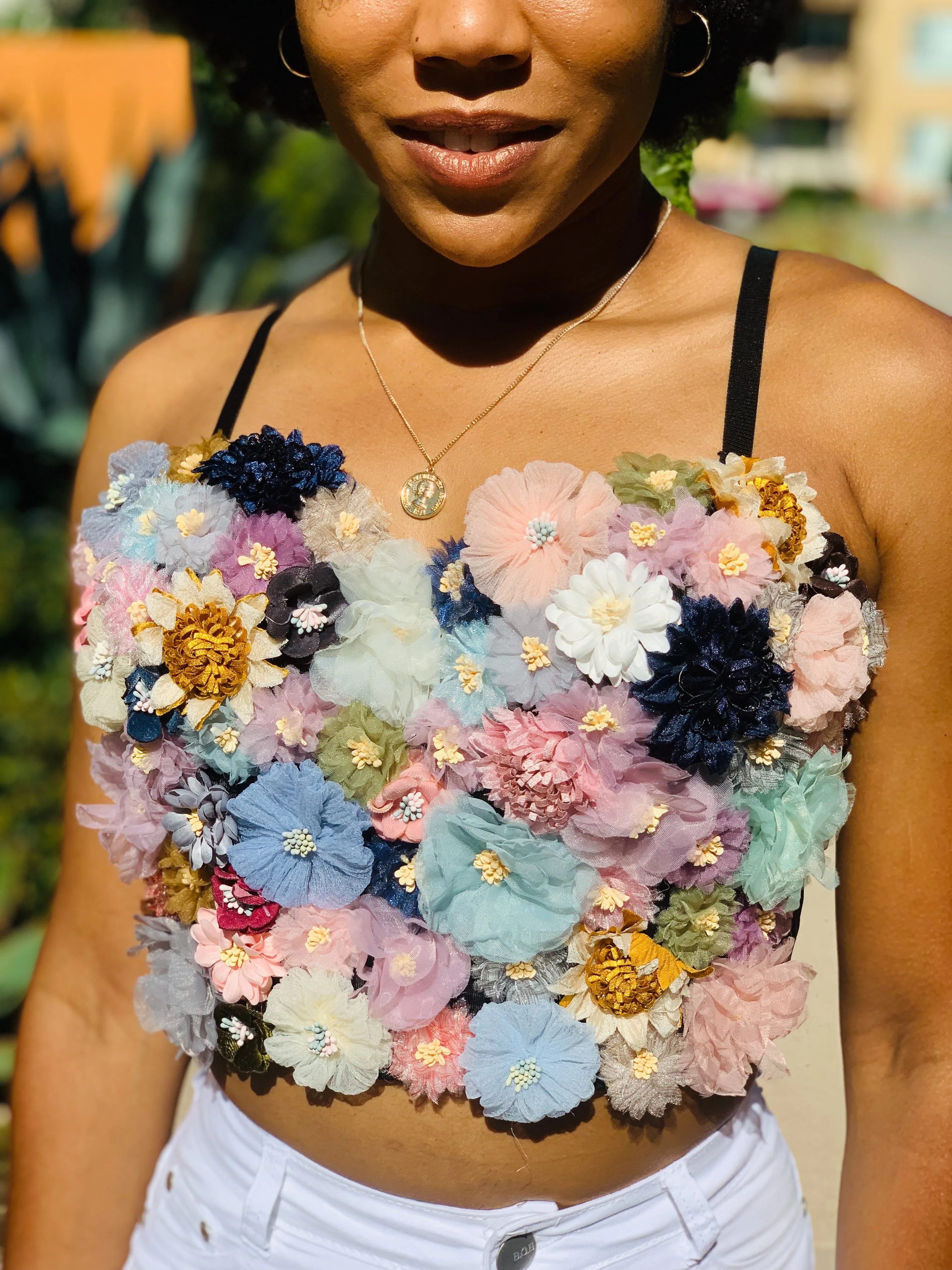 Fancy in Floral Bustier