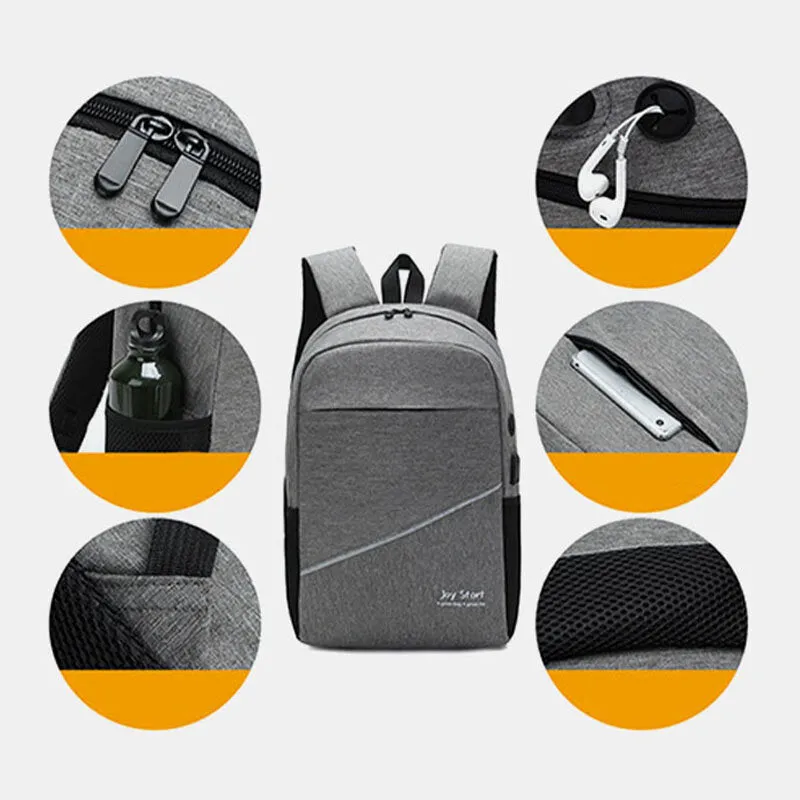 Fashion Casual Laptop Bag Backpack Crossbody Bag Clutch Bag 3pcs. Set Bag