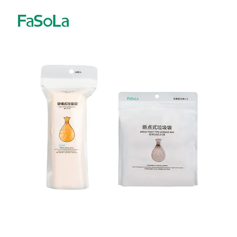 FaSoLa Metallic Breakpoint Garbage Bags - 45x50cm, 3 Rolls