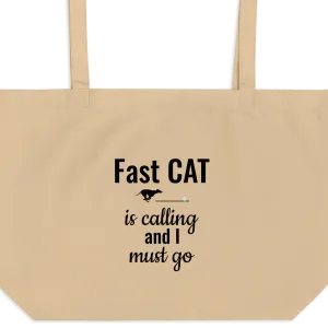 Fast CAT is Calling X-Large Tote/ Shopping Bags