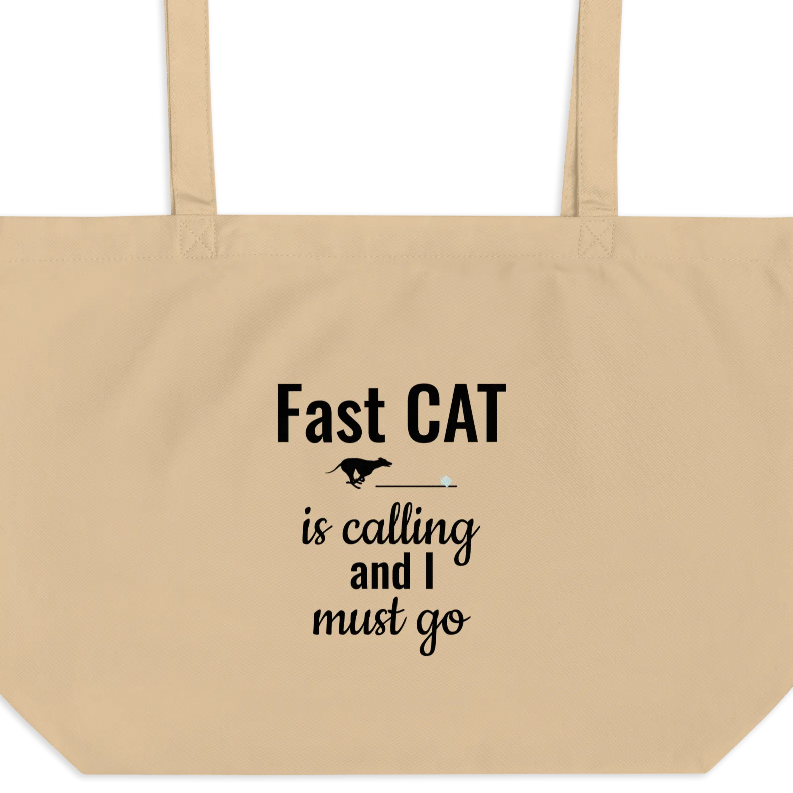 Fast CAT is Calling X-Large Tote/ Shopping Bags