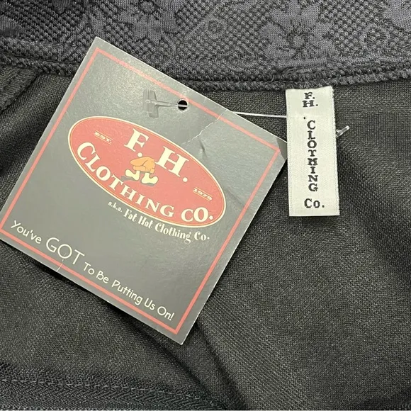 F.H. Clothing Jacket Asymmetrical Floral Artsy Oversized Lagenlook NWT Gray S