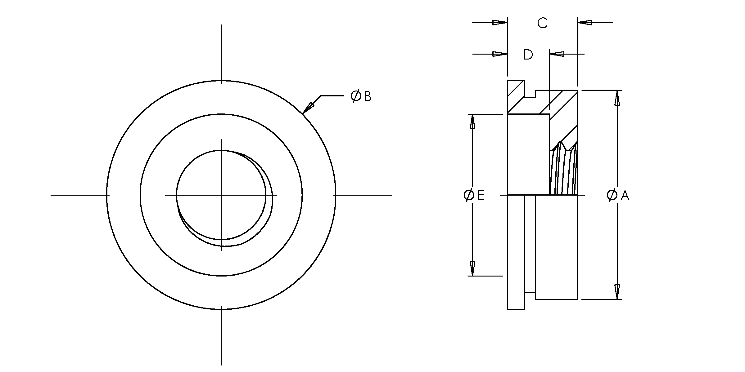 Flush Mounted Retainer Component, 300 Series Stainless Steel, Passivated, 4-40 x 1, 100 Pack