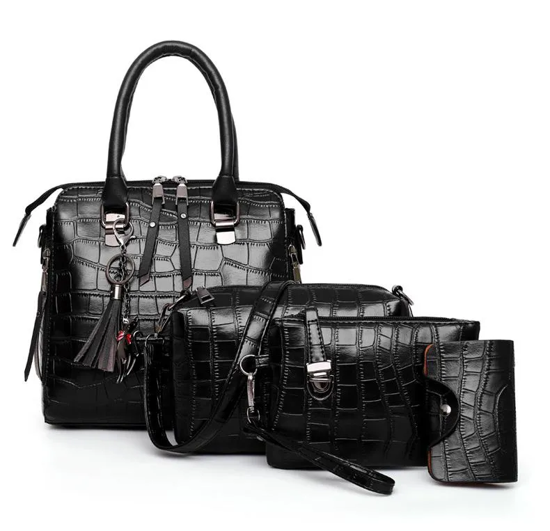 FRANCESCA | 4-PIECE LEATHER BAG SET
