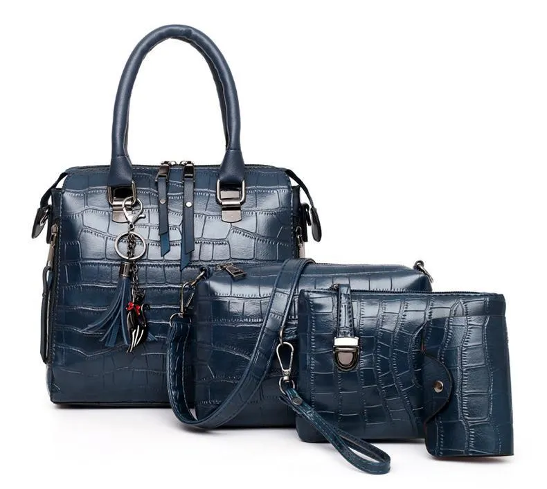 FRANCESCA | 4-PIECE LEATHER BAG SET