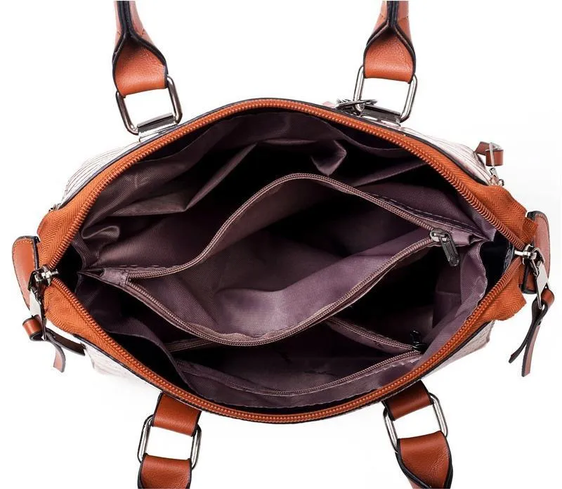FRANCESCA | 4-PIECE LEATHER BAG SET
