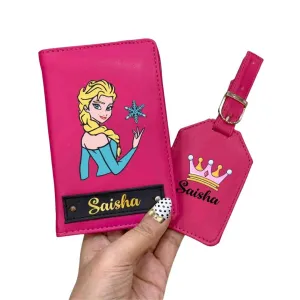 Frozen Passport cover and Bag Tag Combo