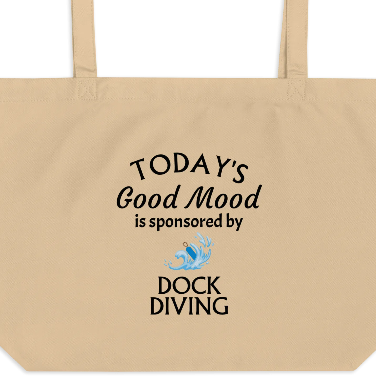 Good Mood by Dock Diving X-Large Tote/ Shopping Bags