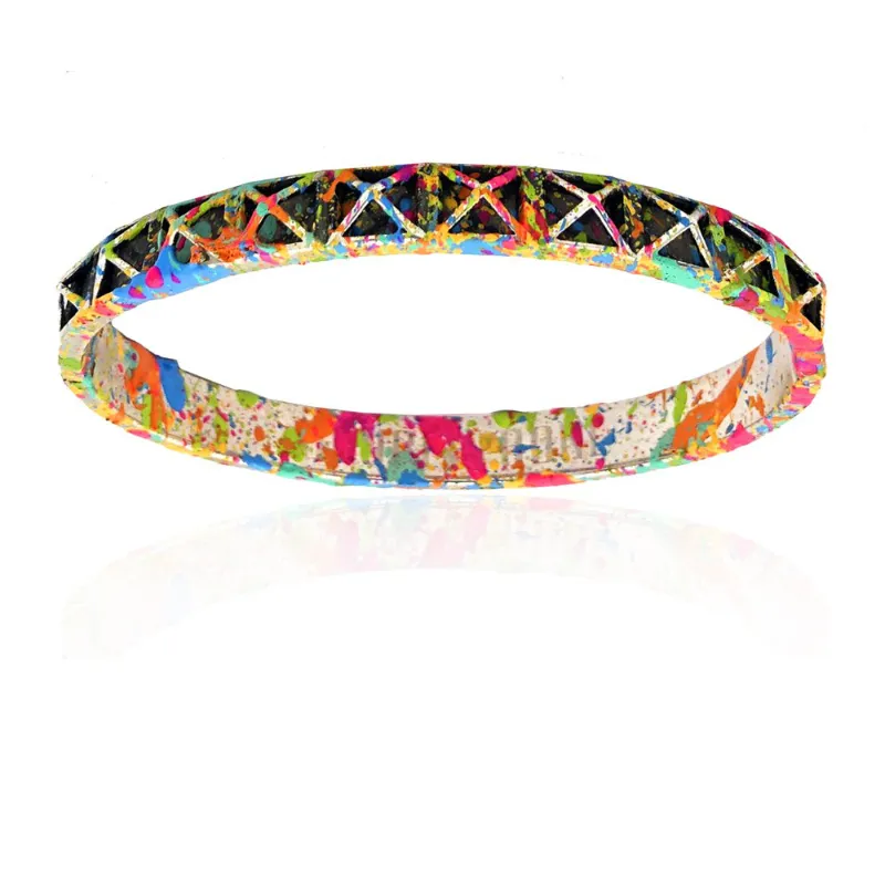 Graffiti Skeleton Stud Bangle bracelet