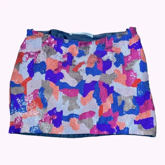 Graham &amp; Spencer Multicolor Sequin  Miniskirt S‎