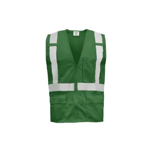 Green Economy Zipper Closure Vest