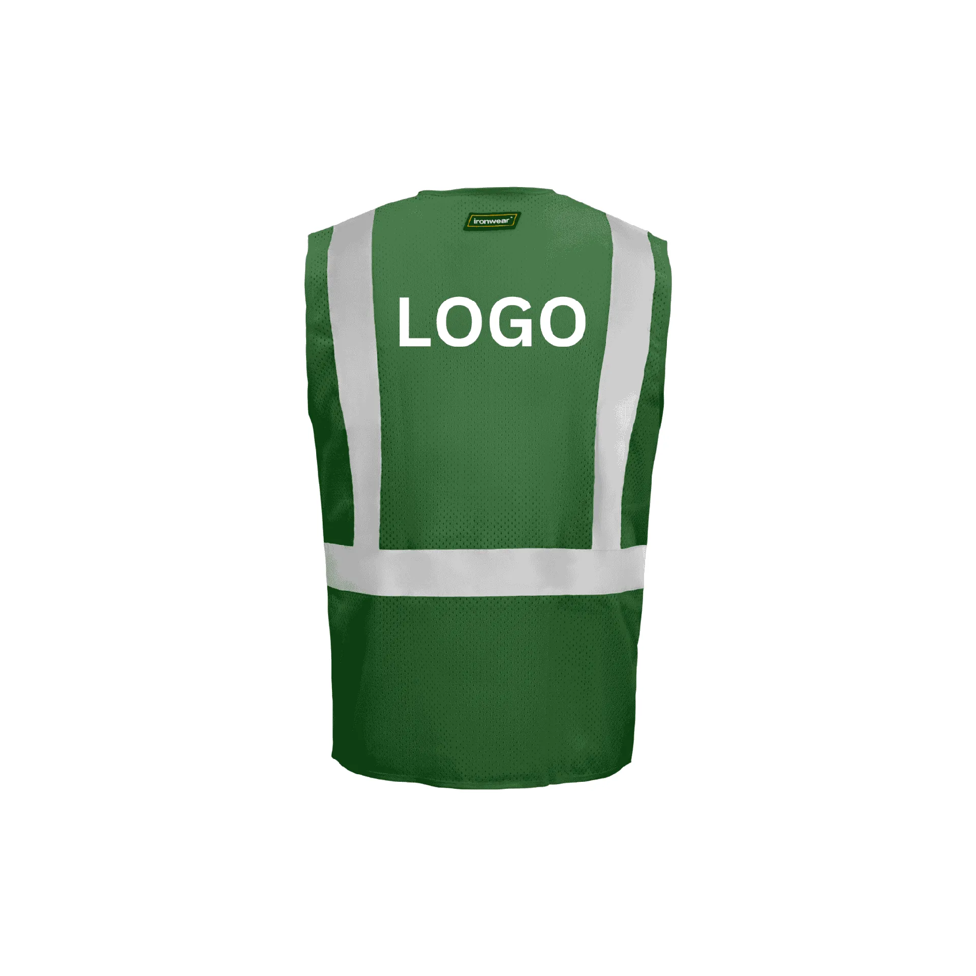 Green Economy Zipper Closure Vest