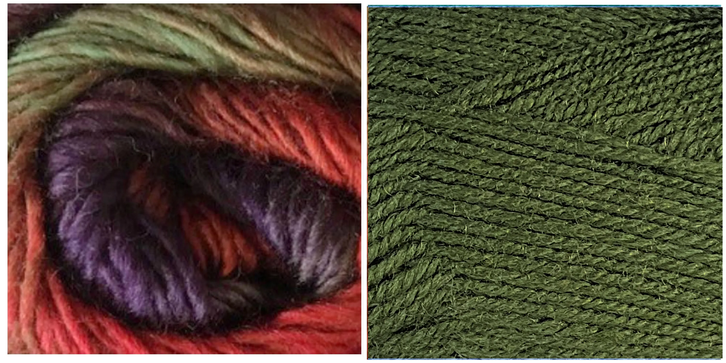 GREEN GRASS   VERDANA - Falling Leaves Scarf YARN KIT