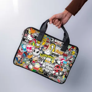 Gta Abstract Laptop Sleeve With Handle