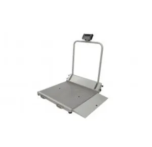 Health O Meter Portable/Folding Digital Wheelchair Single Ramp Scale with Handrails (1EA)