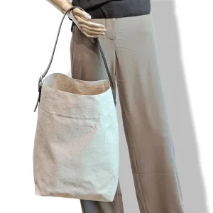 Hermes Natural Canvas/Black Barenia BIG SHOPPING TRAVEL Shoulder Army Bag 12 numbered Reguation Holes BNIB!
